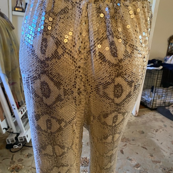 Stunning 2 piece silk snake sequin ...everything ! - Picture 4 of 11